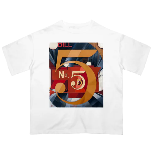 チャールズ・デムス charles demuth No5 金のNo.5 オーバーサイズTシャツ