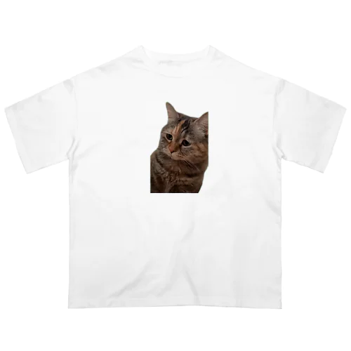 【猫ミーム】叱られる猫 Oversized T-Shirt
