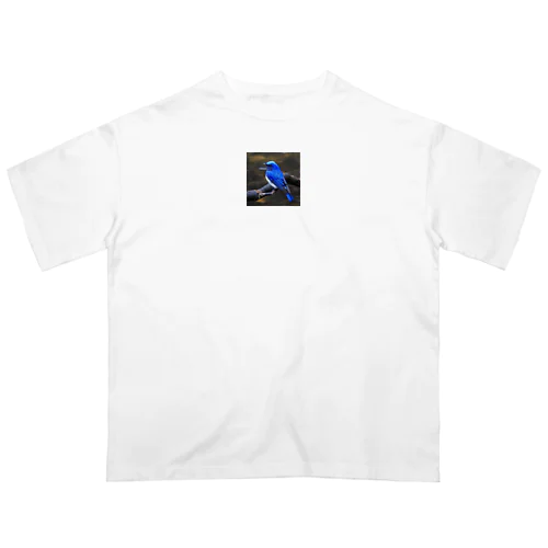 幸運を呼ぶ青い鳥 Oversized T-Shirt