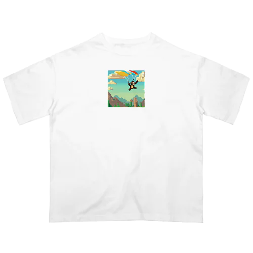 パラグライダーの猿 Oversized T-Shirt