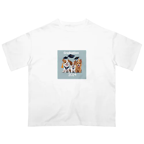 2024卒業アイテム　犬 Oversized T-Shirt