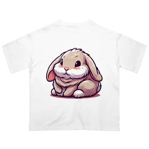 ふわふわうさぎ オーバーサイズTシャツ