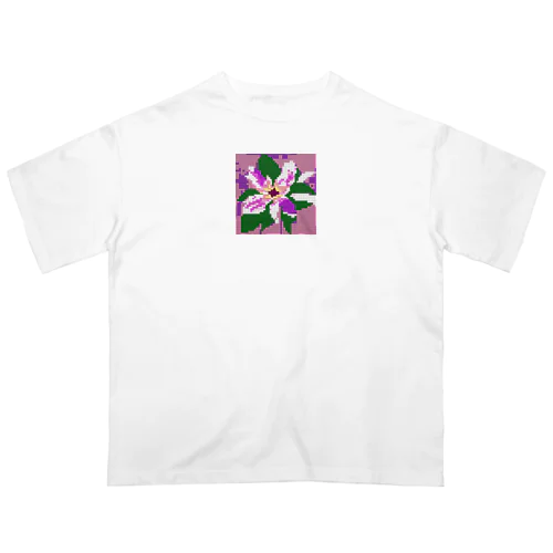 ドット絵のクレマチス Oversized T-Shirt