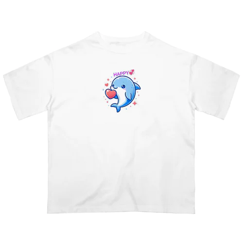 可愛いイルカちゃん🐬💞 オーバーサイズTシャツ