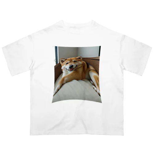 デブが着る前から伸びている：犬ver オーバーサイズTシャツ