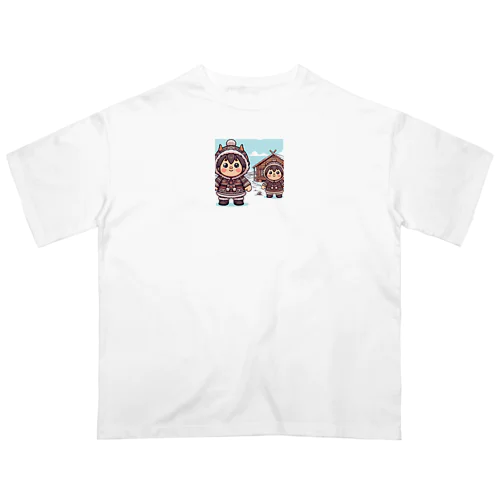 デフォルメされたアイヌ Oversized T-Shirt