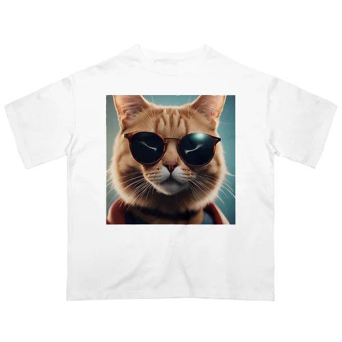 イケてる猫 オーバーサイズTシャツ