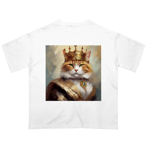 ブルーダイヤモンドの猫王 オーバーサイズTシャツ