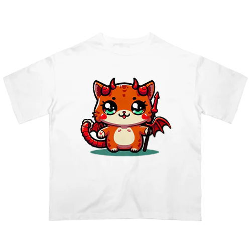 ♪悪魔でかわいい猫の子♪ オーバーサイズTシャツ