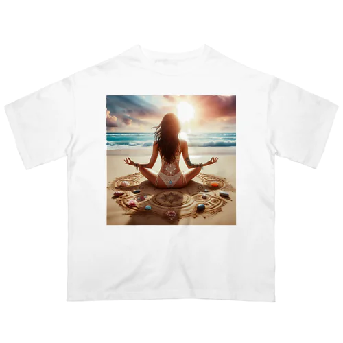 Meditation on the Beach type1 オーバーサイズTシャツ