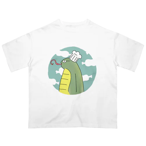 へびコック(肉担) Oversized T-Shirt