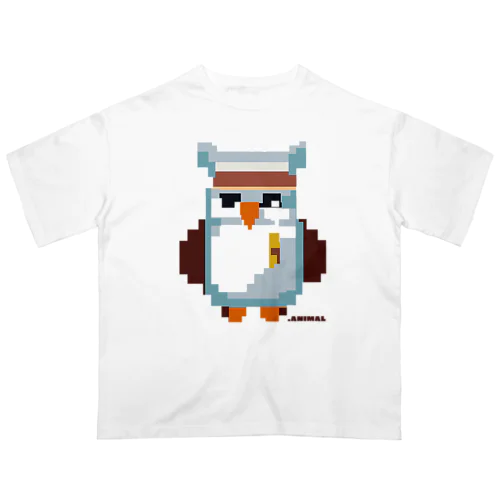 ドットフクロウ　おいしゃさん ver  オーバーサイズTシャツ