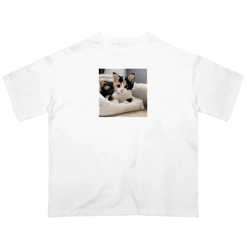 愛らしい子猫ちゃん オーバーサイズTシャツ