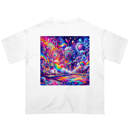 神聖リリスちゃん神殿 🌈💞29.サイケデリック宇宙バスターミナル Oversized T-Shirt