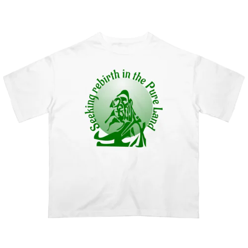 欣求浄土h.t.（green） オーバーサイズTシャツ