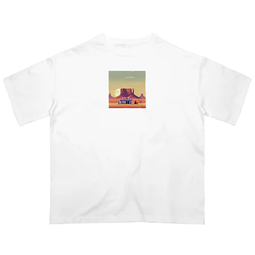 ノスタルジックピクセルバレー Oversized T-Shirt