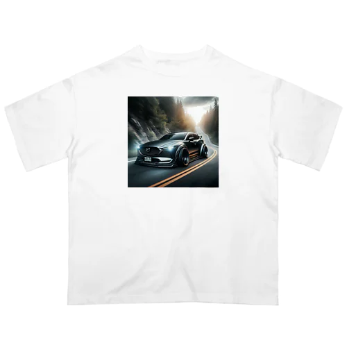 Custom CX-8 Attacked Winding Road Oversized T-Shirt