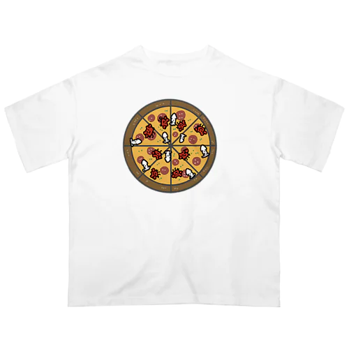 ほらをた娘 くぁに＆いくぁ PIZZA Oversized T-Shirt
