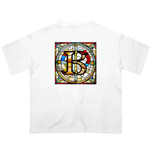 stained glass B Oversized T-Shirt