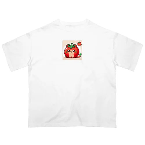 トマト猫 Oversized T-Shirt