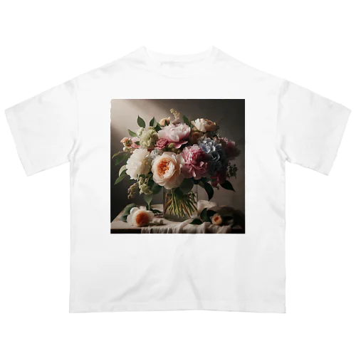 お花 オーバーサイズTシャツ