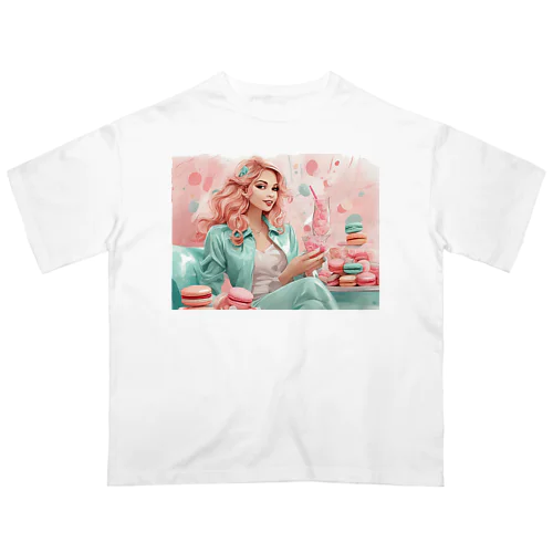 Macaron Girl Oversized T-Shirt