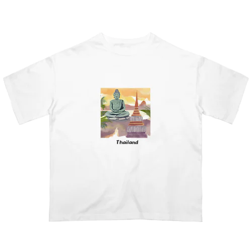 タイの風景 オーバーサイズTシャツ