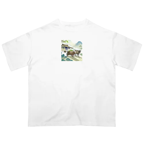 牛車　その一 オーバーサイズTシャツ