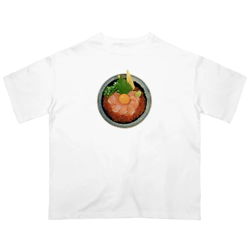 ぷりぷりサーモンいくら丼 オーバーサイズTシャツ