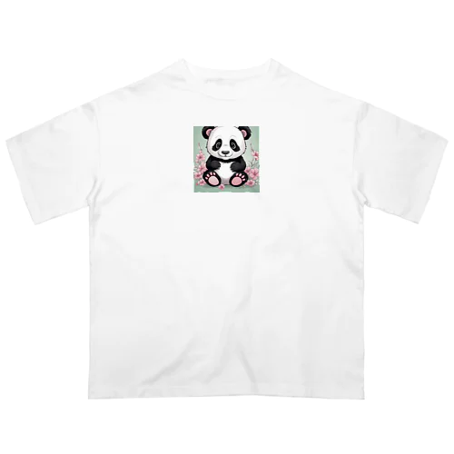 子供のパンダ オーバーサイズTシャツ