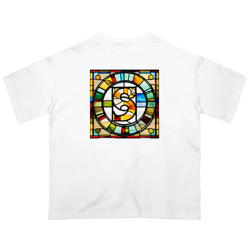 stained glass S Oversized T-Shirt