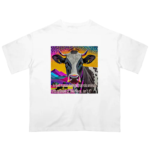 animal welfare cow オーバーサイズTシャツ