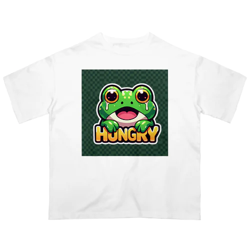 HUNGRYカエル オーバーサイズTシャツ