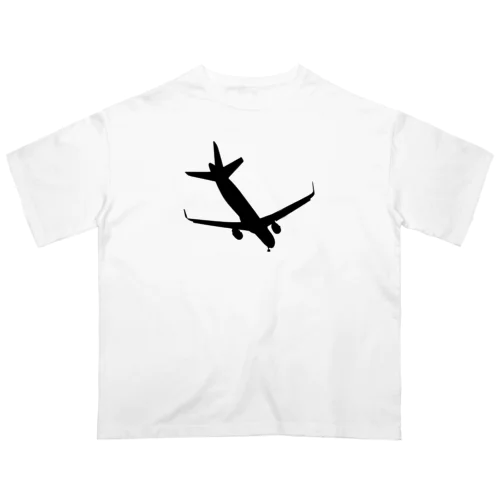 着陸する飛行機 オーバーサイズTシャツ