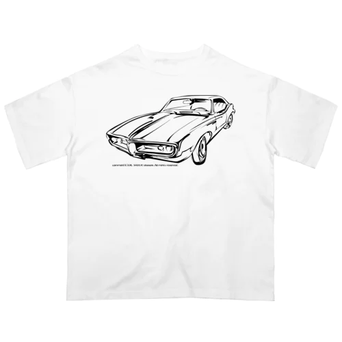 アメ車 クラシックカー オーバーサイズTシャツ