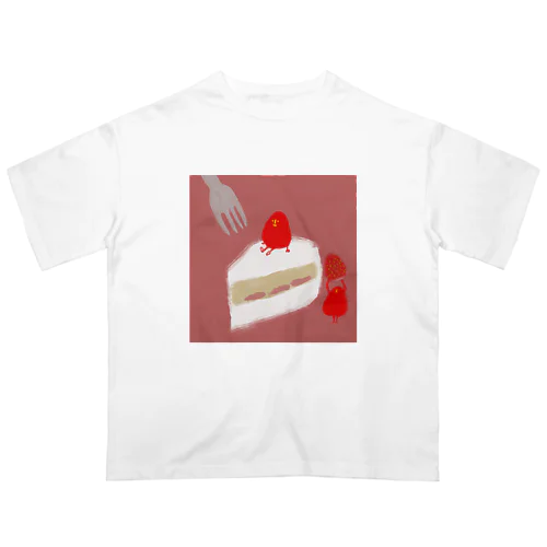 ショートケーキもじゃ Oversized T-Shirt