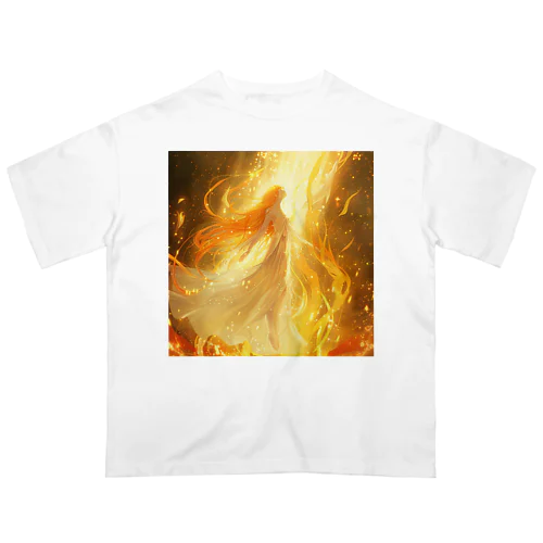 光の世界へ向かう姫 アメジスト 2846 Oversized T-Shirt