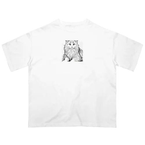 ノルウェージャンフォレストキャット      猫 オーバーサイズTシャツ