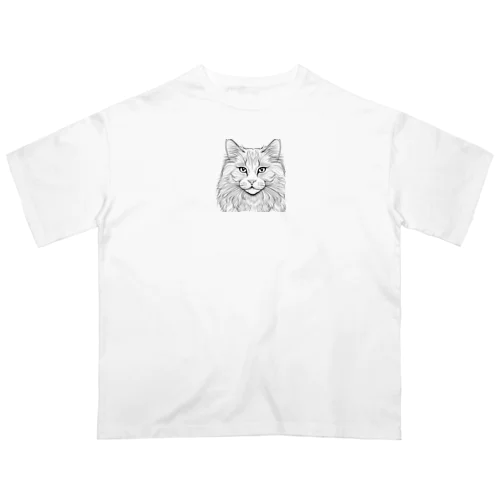 サイベリアン       猫で Oversized T-Shirt