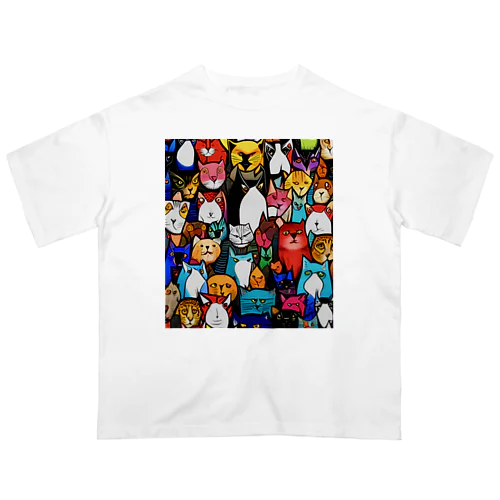 PAC (ポップアートキャット) オーバーサイズTシャツ