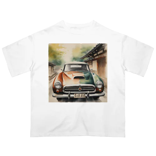 レトロで魅力的な自動車 Oversized T-Shirt