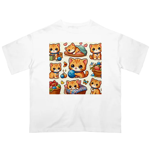 ねこニコばん Oversized T-Shirt