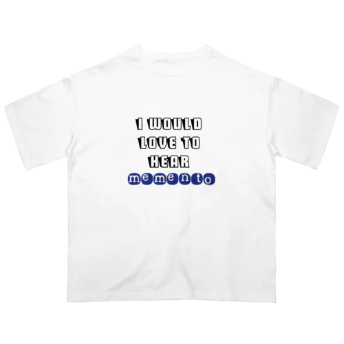 聴かせてmemento Oversized T-Shirt