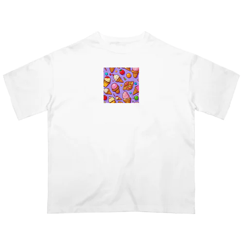 お菓子大好き オーバーサイズTシャツ