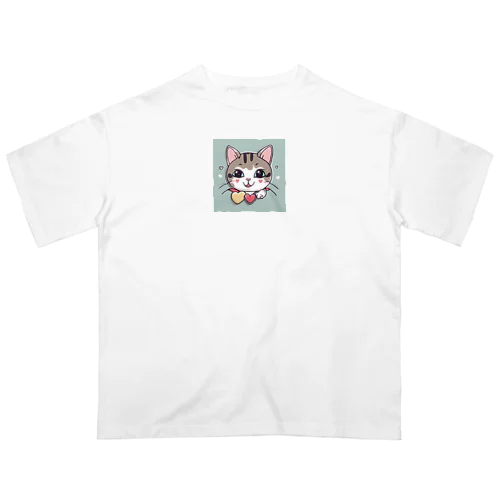 子供が考えてくれた猫 オーバーサイズTシャツ