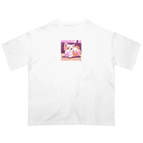 おすましにゃんこ オーバーサイズTシャツ