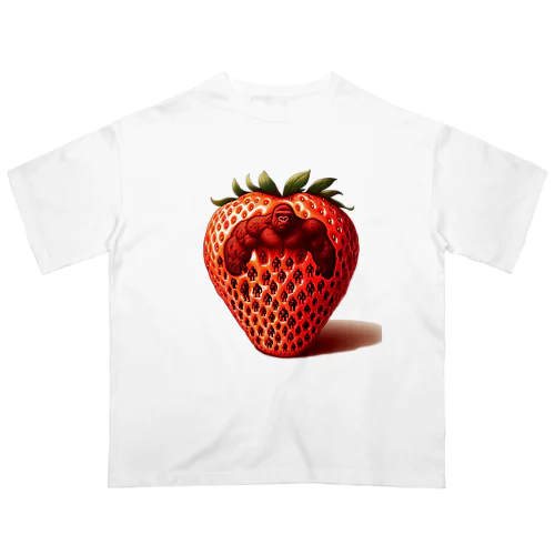 The Mighty Gorilla Strawberry  Oversized T-Shirt