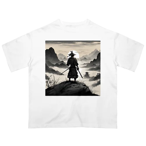 戦に敗れた武士が佇む風景画4 Oversized T-Shirt