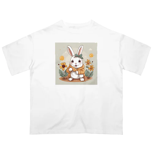 耳が可愛いうさぎちゃん オーバーサイズTシャツ