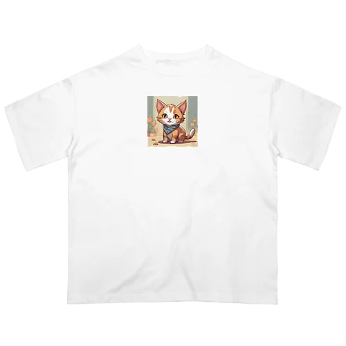 おしゃれな猫ちゃん オーバーサイズTシャツ